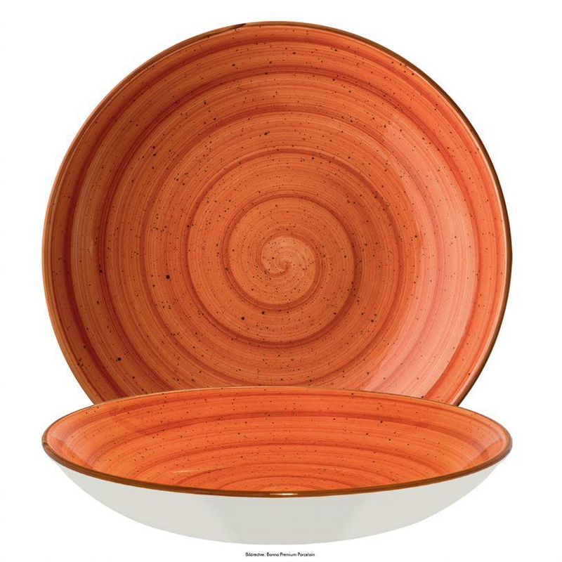 Deep Plate 25 cm Aura Terracotta Bloom - Bonna