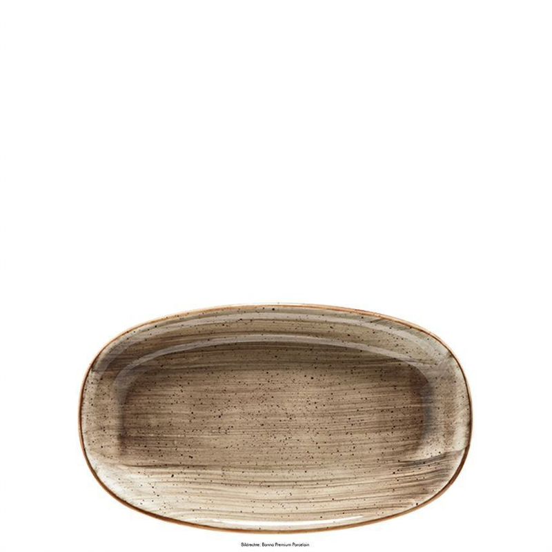 Oval Plate 24 x 14 cm Aura Terrain Gourmet - Bonna