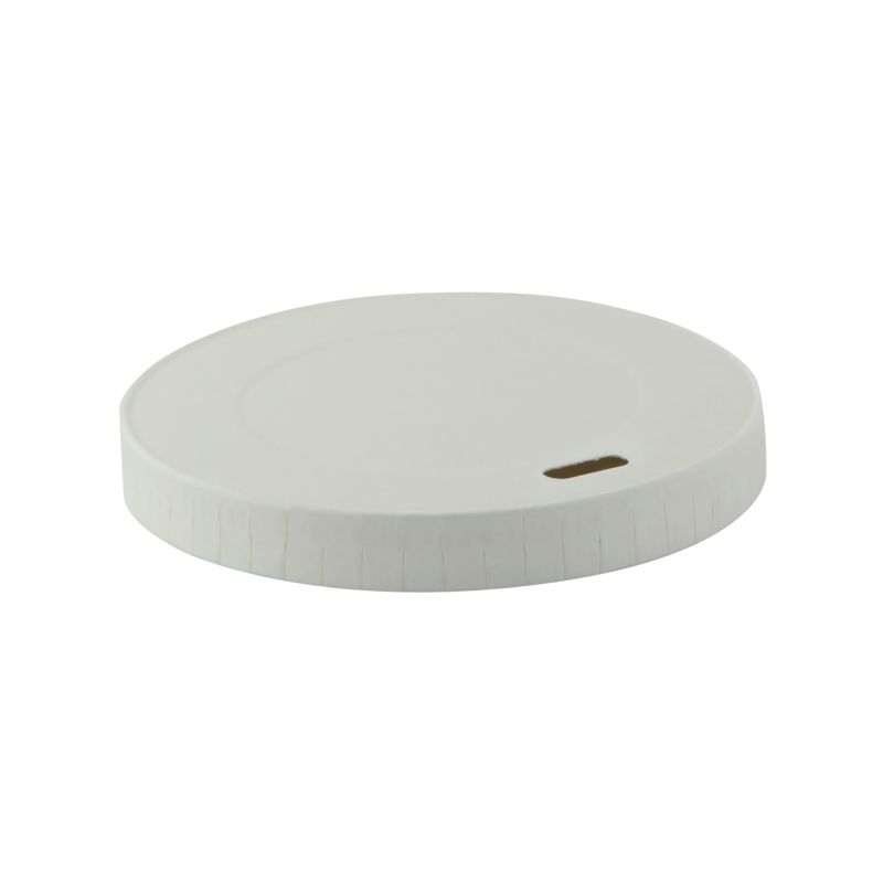 Set of 1000 pieces - White Cardboard Lid 8 x 1.1 cm - Firstpack