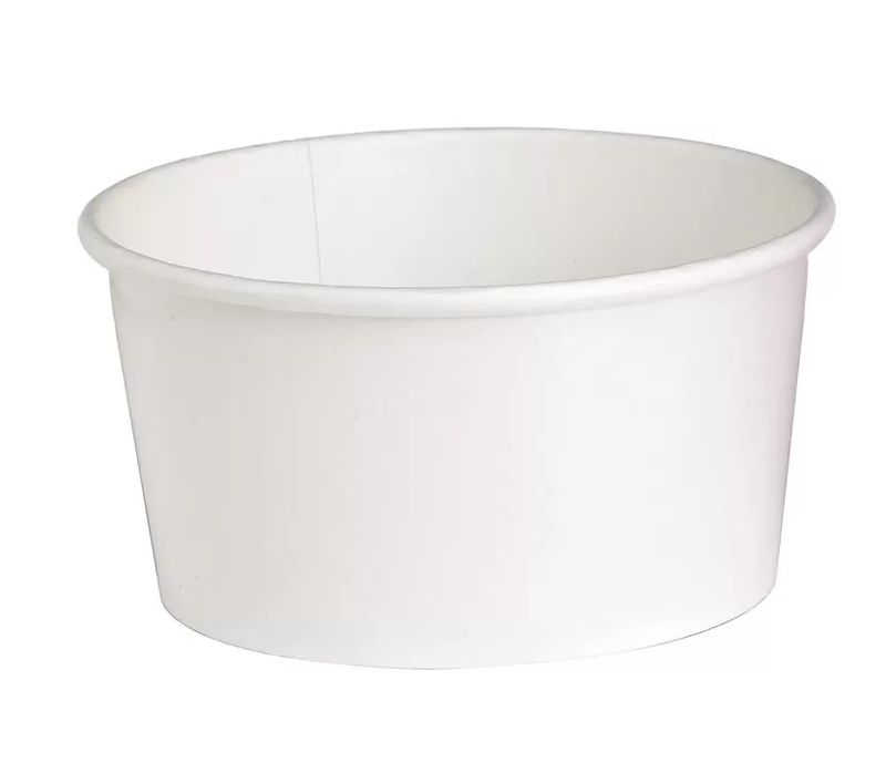 Set mit 360 Stück - Weiße Kartonschale ohne Deckel 900 ml - Firstpack