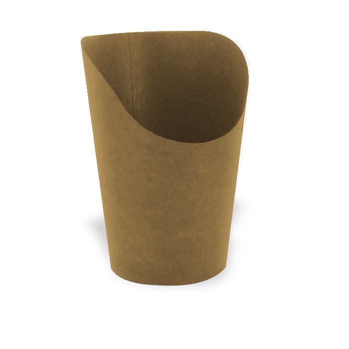 Set of 1000 pieces - Brown food container 8 x 6 x 9.8 cm - Firstpack
