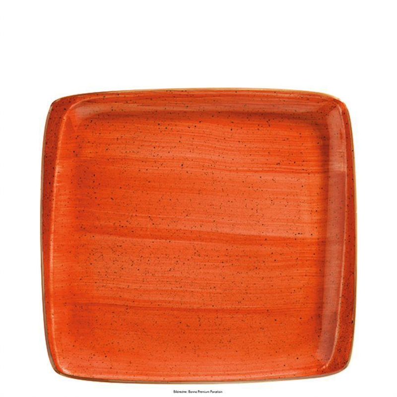Plate 27 x 25 cm Aura Terracotta Moove - Bonna