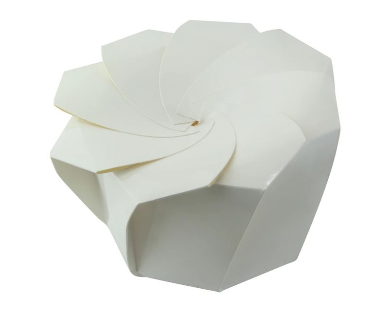 Set of 100 pieces - White foldable box 12 x 12 cm - Firstpack