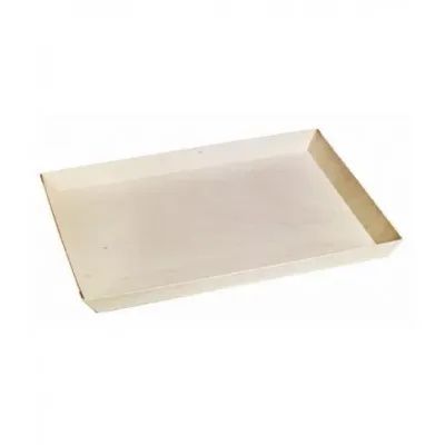 Set of 100 pieces - Rectangular Wooden Tray 38.4 x 27.8 cm - Firstpack