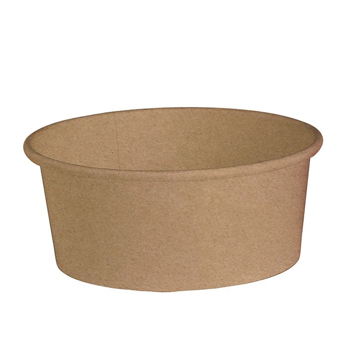 Set mit 360 Stück - Runde Salatschale aus Karton ohne Deckel 700 ml - Firstpack