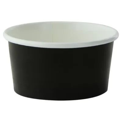 Set of 1000 pieces - Black Ice Cream Cup 86 ml - Firstpack
