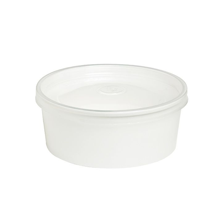 Set mit 360 Stück - Weiße Kartonschüssel ohne Deckel 700 ml - Firstpack