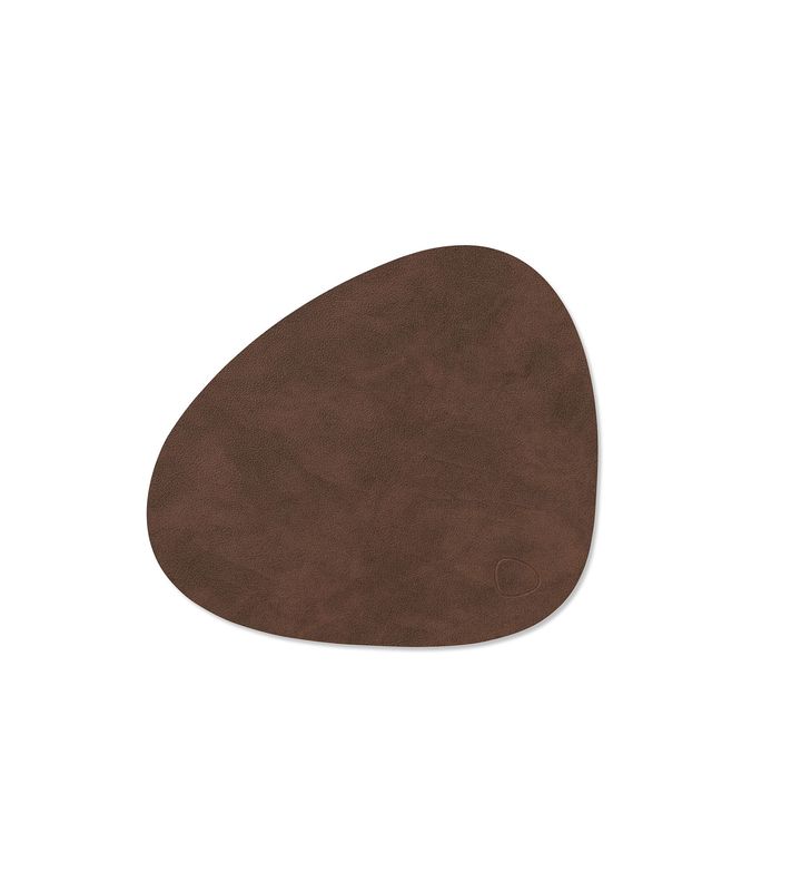Placemat Nupo Curve Dark Brown 24x28 cm - Lind DNA