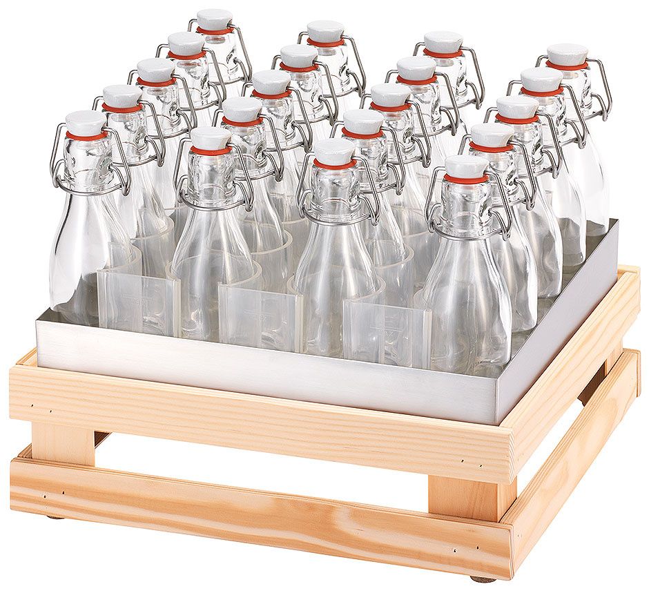 Beverage Set S h 29 cm 20 Flip-Top Bottles, Cooling Fins Raiser Nature - Frilich