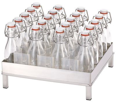 Beverage Set S h 25 cm 20 Flip-Top Bottles, Cooling Fins Raiser Inox - Frilich