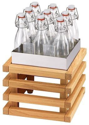 Beverage Set L h 36 cm 9 Flip-Top Bottles, Cooling Fins Raiser Oak - Frilich