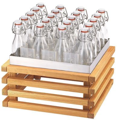 Beverage Set S h 36 cm 20 Flip-Top Bottles, Cooling Fins Raiser Oak - Frilich