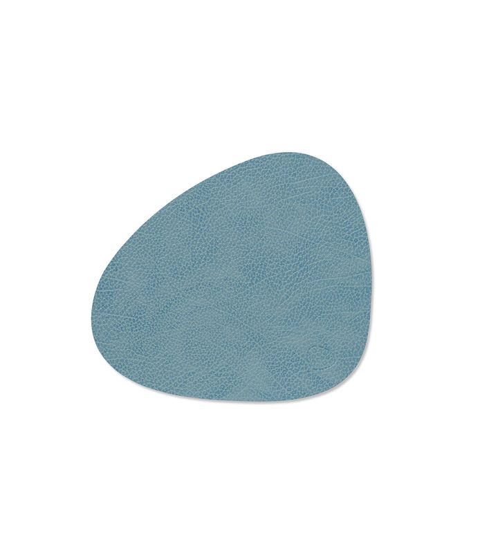 Placemat Hippo Curve Light Blue 24x28 cm - Lind DNA