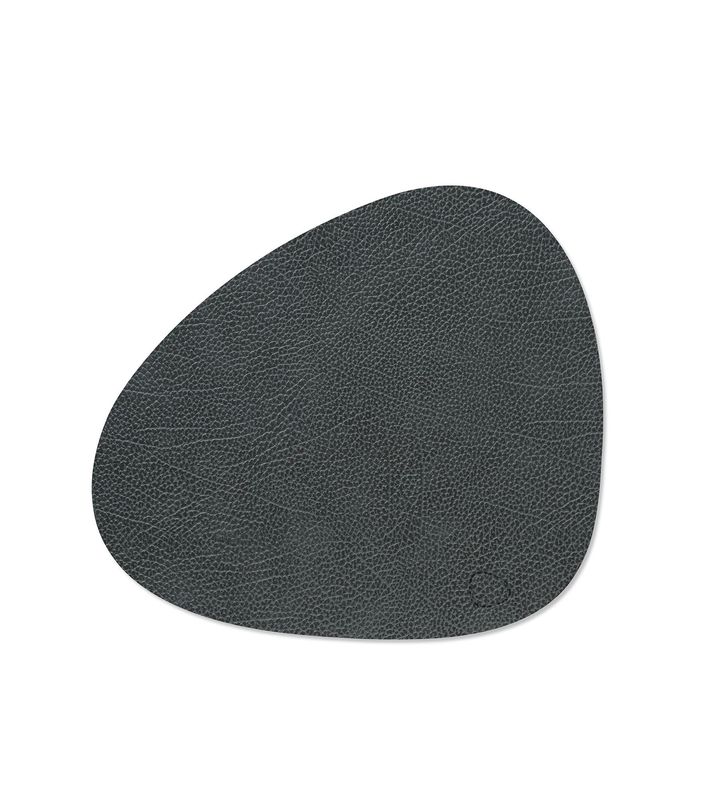 Placemat Hippo Curve Black Anthracite 31x35 cm - Lind DNA