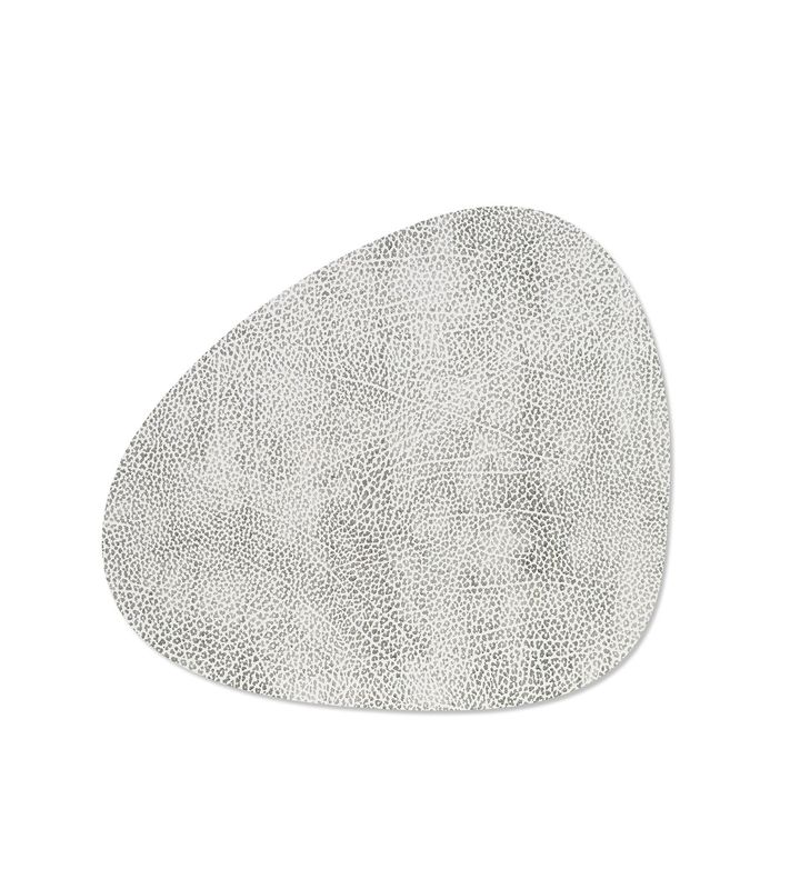 Placemat Hippo Curve White Grey 31x35 cm - Lind DNA