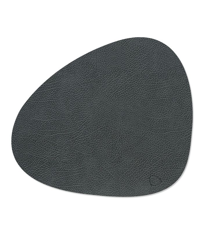 Placemat Hippo Curve Black Anthracite 37x44 cm - Lind DNA