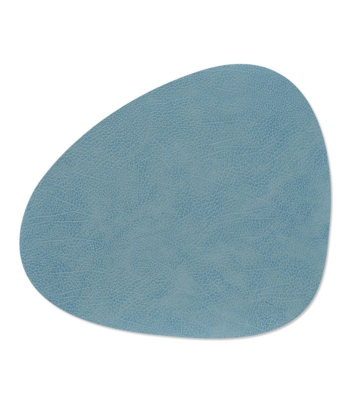 Placemat Hippo Curve Light Blue 37x44 cm - Lind DNA