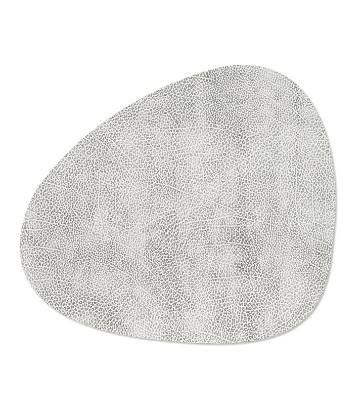 Placemat Hippo Curve White Grey 37x44 cm - Lind DNA
