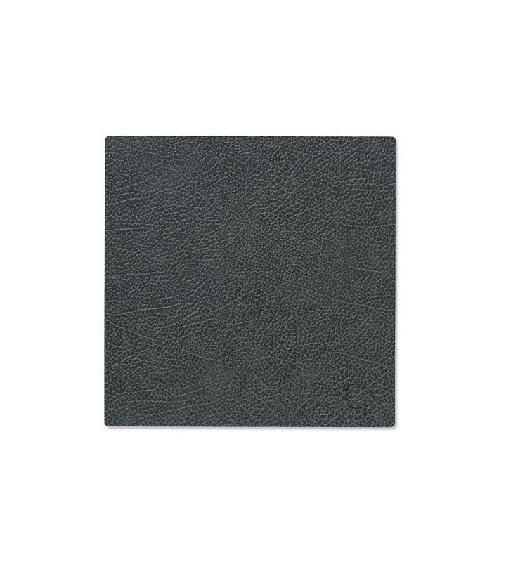 Placemat Hippo Square Black Anthracite 28x28 cm - Lind DNA