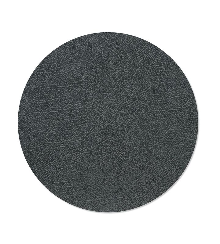 Tischset Hippo Circle Schwarz Anthrazit 40 cm - Lind DNA