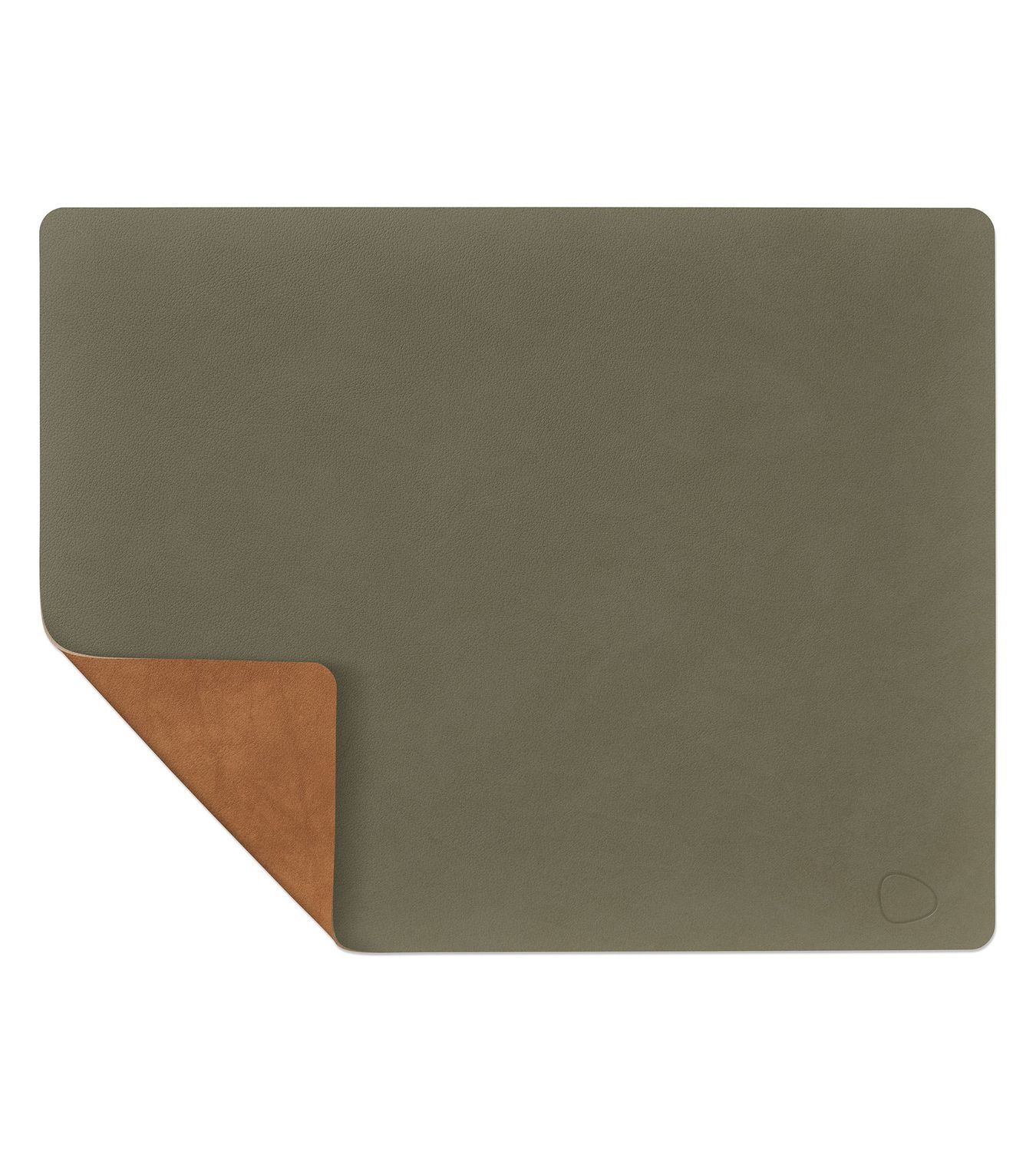 Placemat Double Square Nupo Army Green/ Nupo Nature 35x45 cm - Lind DNA