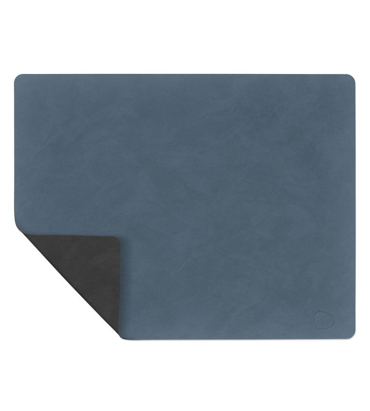 Tischset Double Square Nupo Dunkelblau/ Nupo Schwarz 35x45 cm - Lind DNA