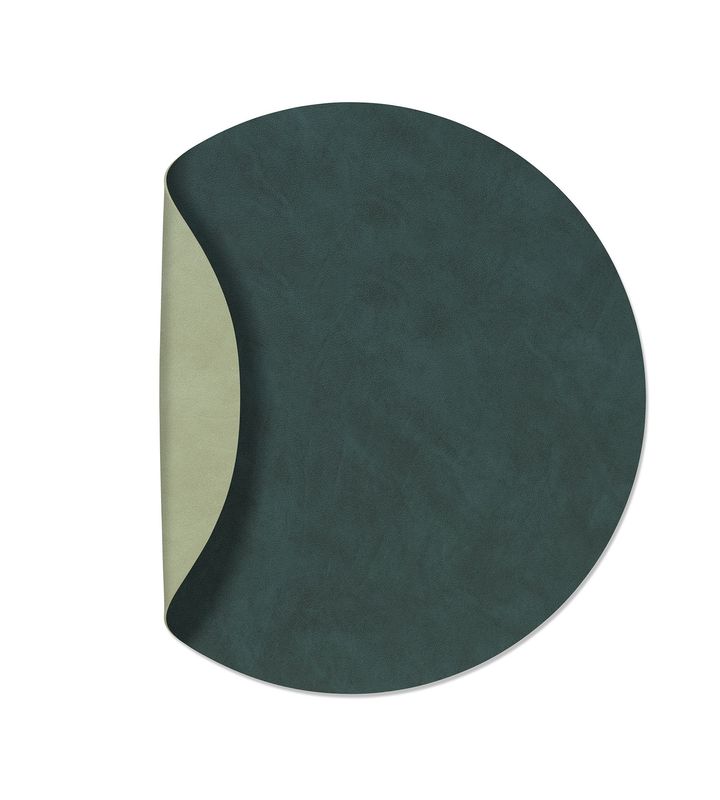 Tischset Double Circle Nupo Dunkelgrün/ Nupo Olivgrün 40 cm - Lind DNA