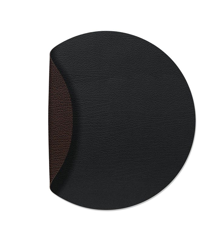 Tischset Double Circle Bull Schwarz/ Bull Braun 40 cm - Lind DNA