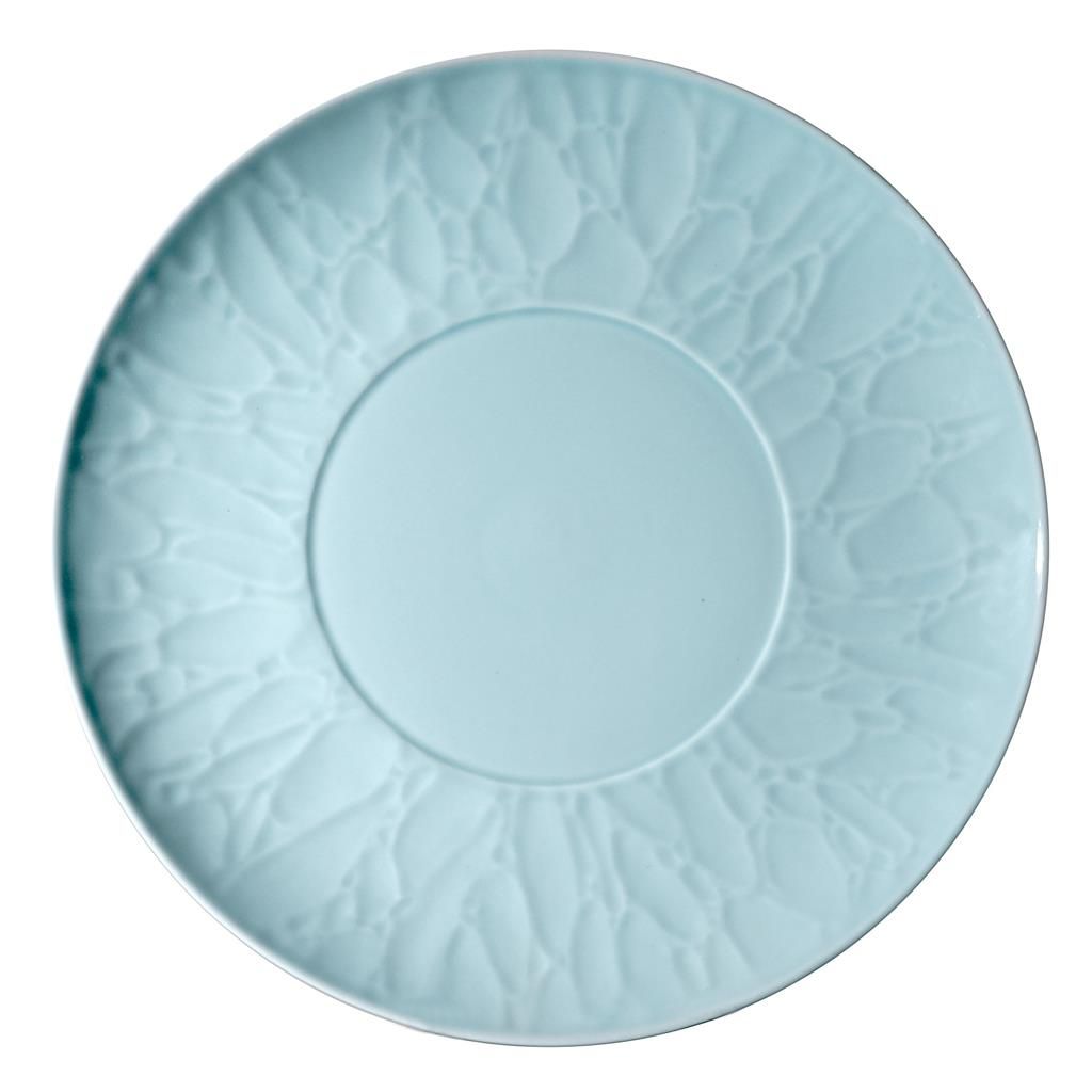 Flat Plate Signature 28.5 cm Atelier Surf Light Blue - Royal Porcelain