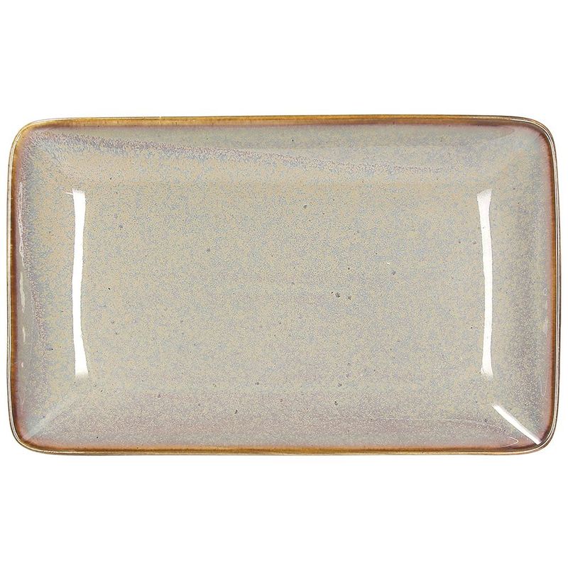 Rectangular Plate 21 cm Jap New Brown - Tognana