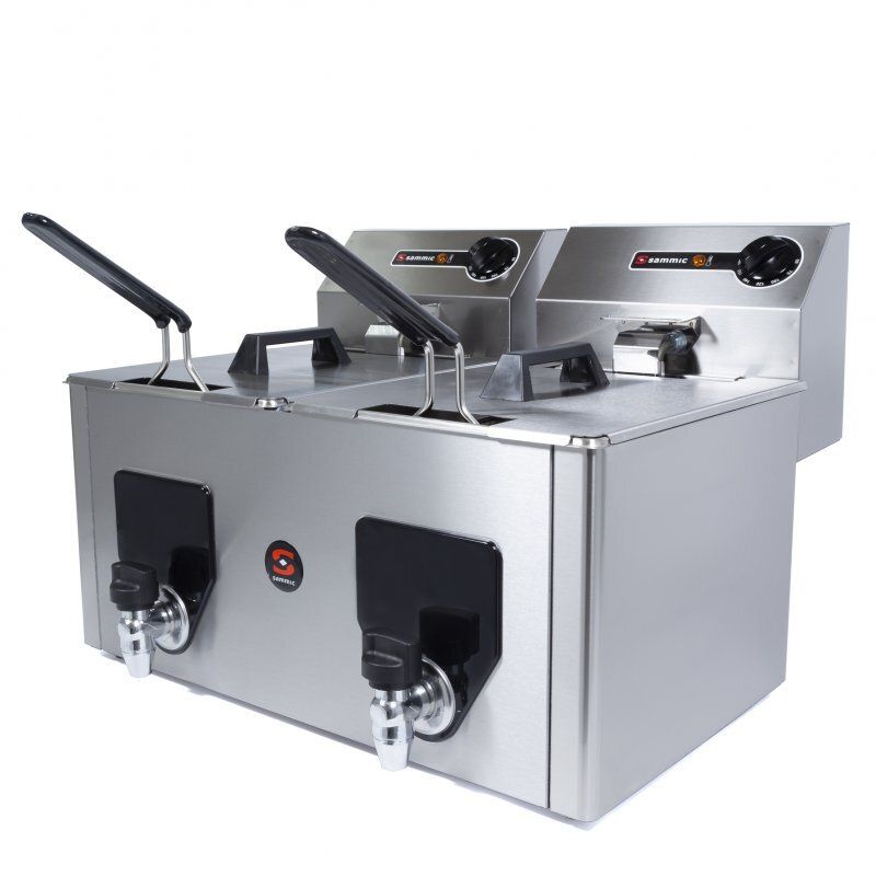 Doppelte Industrie-Fritteuse 8 l PF-10+10 - Sammic