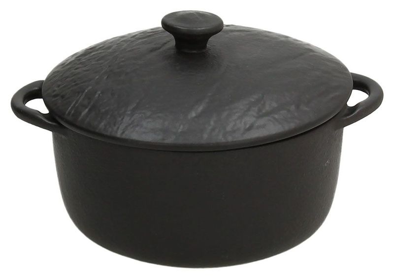 Round Cocotte 14 cm Vulcania Black - Tognana
