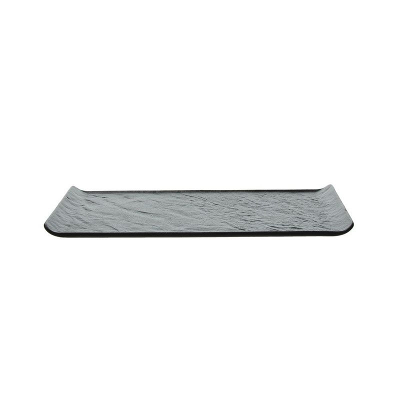 Rectangular Plate 29.5 x 14.5 cm Vulcania Black - Tognana