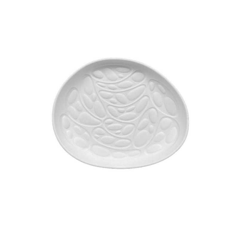 Cookplay matte porcelain oval plate 16.5x13 cm textured horeca