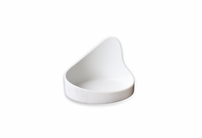 Cookplay matte porcelain plate 15x9.5 cm round edge horeca