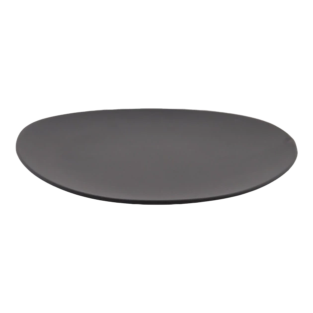 Piatto piano Cookplay nero opaco porcellana 27.5x28.5 cm horeca