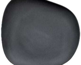 Mattschwarzer Flacher Teller 26 cm Yayoi - Cookplay