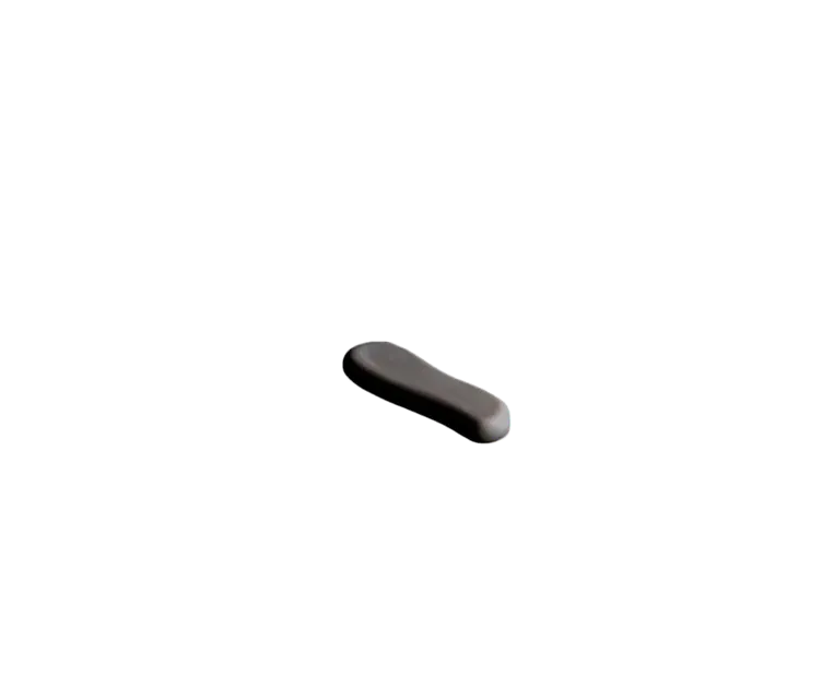 Poggiaposate Cookplay nero opaco porcellana 6.5x2.5 cm horeca