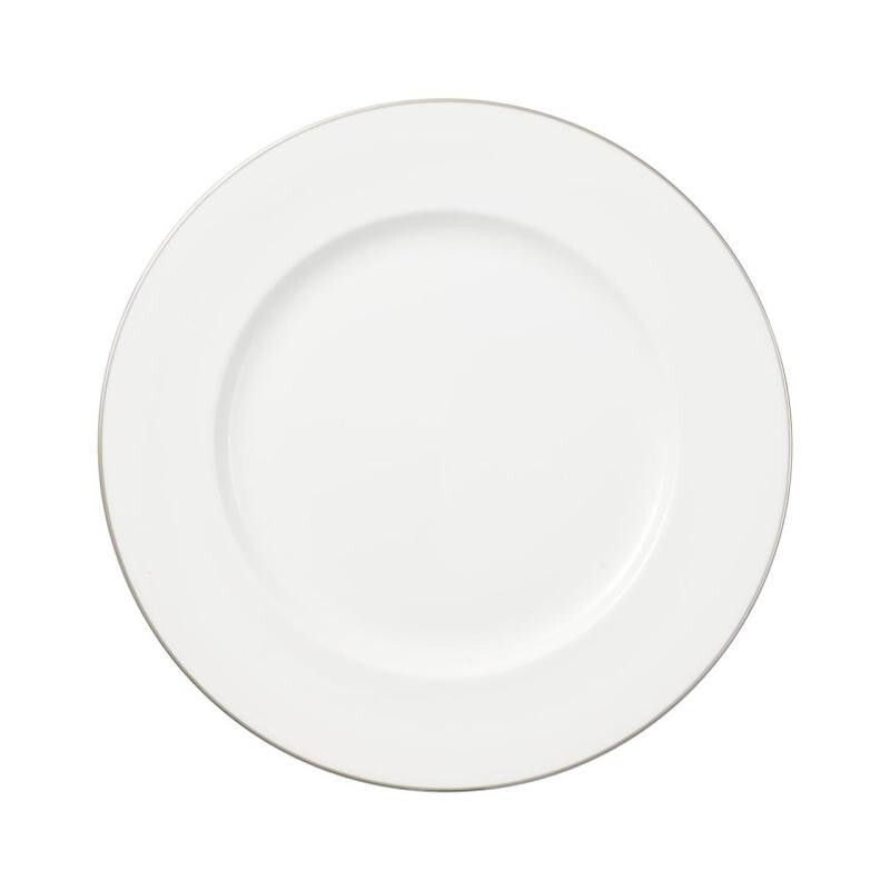 Flat plate 22 cm porcelain Anmut Platinum for horeca use Villeroy Boch Tirolix