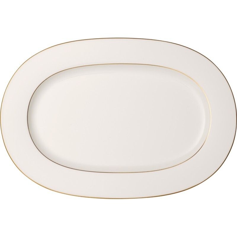 Oval Plate 41 x 28.5 cm - Anmut Platinum - Villeroy &amp; Boch