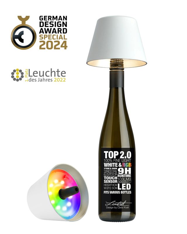 Top 2.0 LED Table Lamp White - Sompex