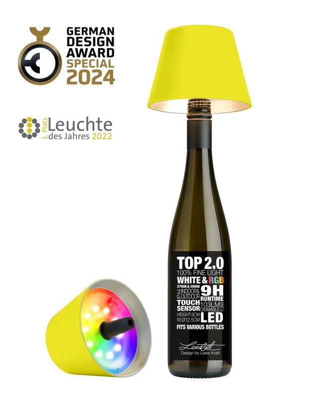 Top 2.0 LED Yellow Table Lamp - Sompex