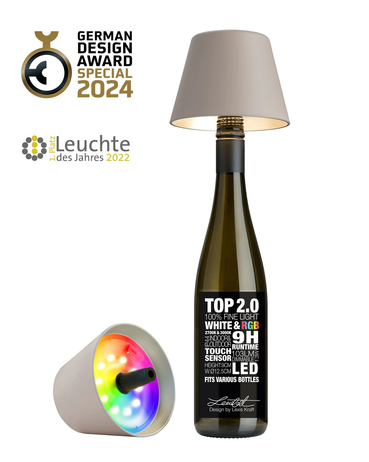 Top 2.0 LED Table Lamp Sand - Sompex