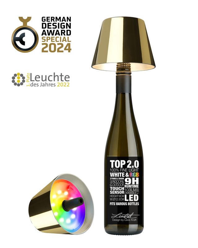 Top 2.0 LED Table Lamp Gold - Sompex
