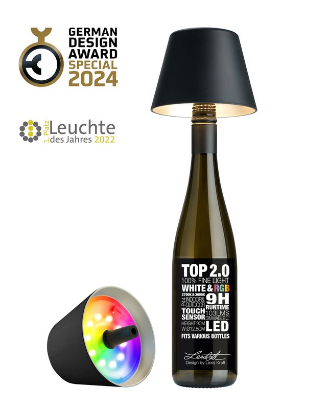 Top 2.0 LED Table Lamp Black - Sompex