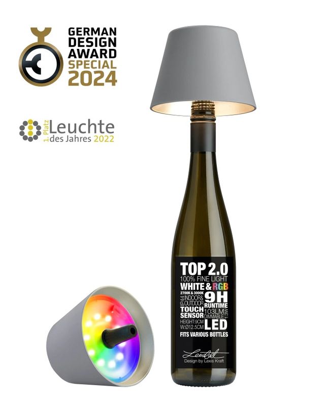 Top 2.0 LED Table Lamp Gray - Sompex