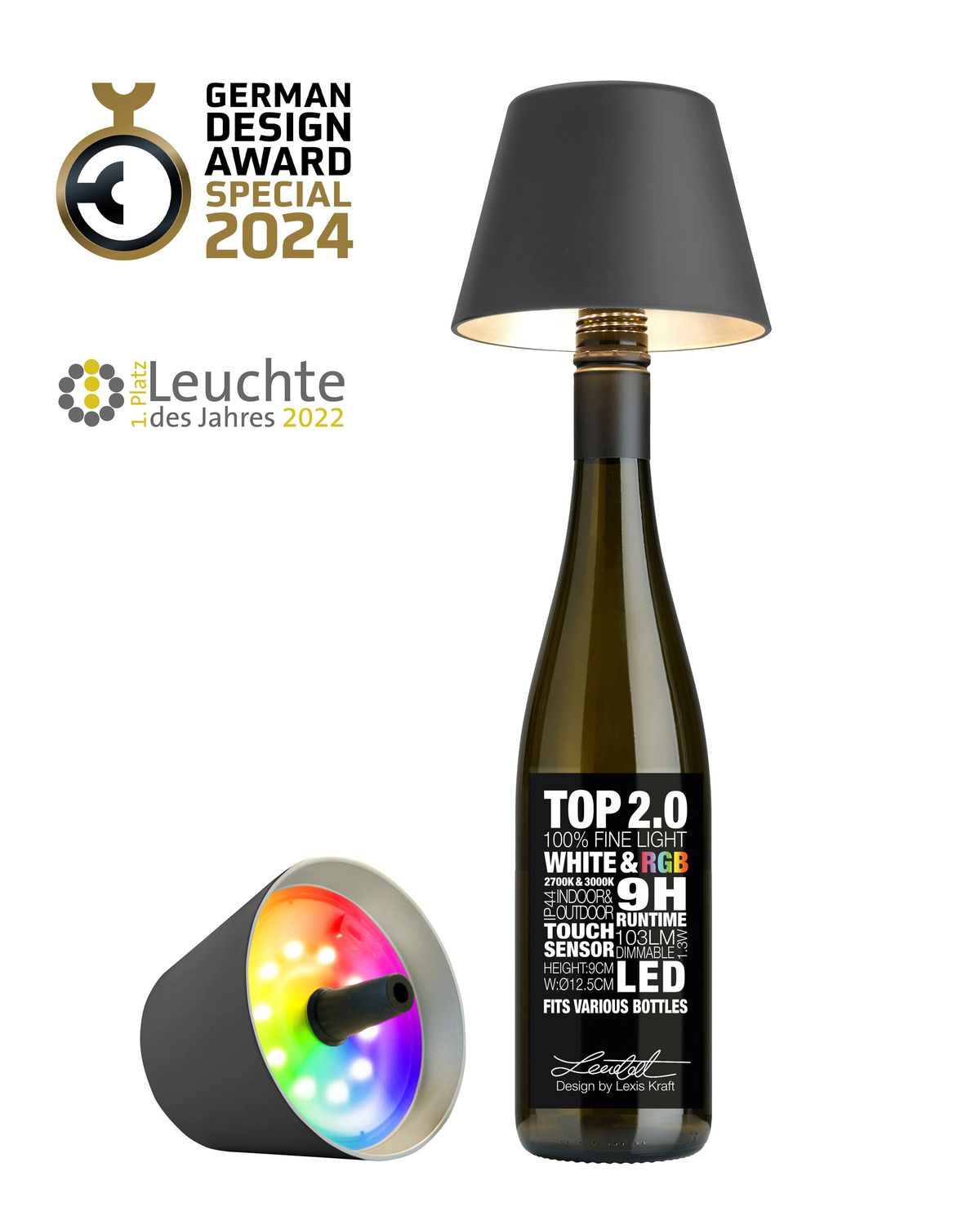 Top 2.0 LED Table Lamp Anthracite - Sompex