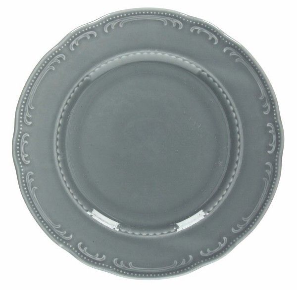Flat Plate 31 cm Old Vienna Gray - Tognana