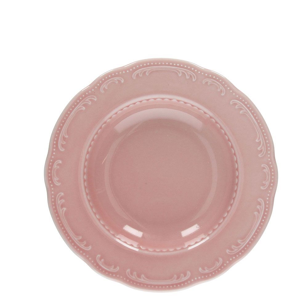 Tognana Vecchio Vienna soup plate 23.5 cm pink porcelain