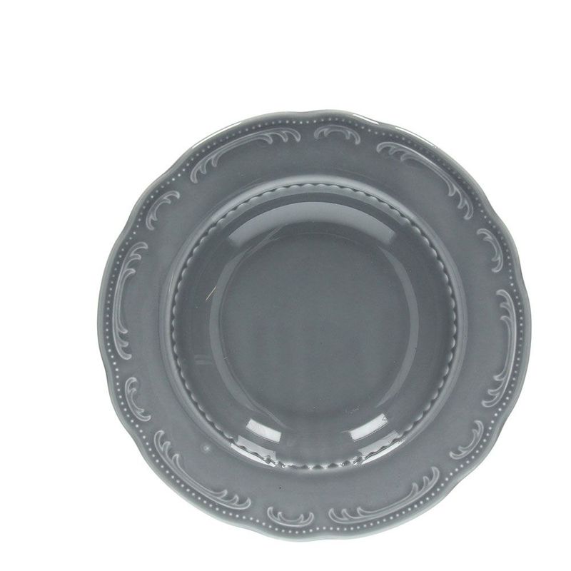 Deep Plate 23.5 cm Vecchio Vienna Gray - Tognana